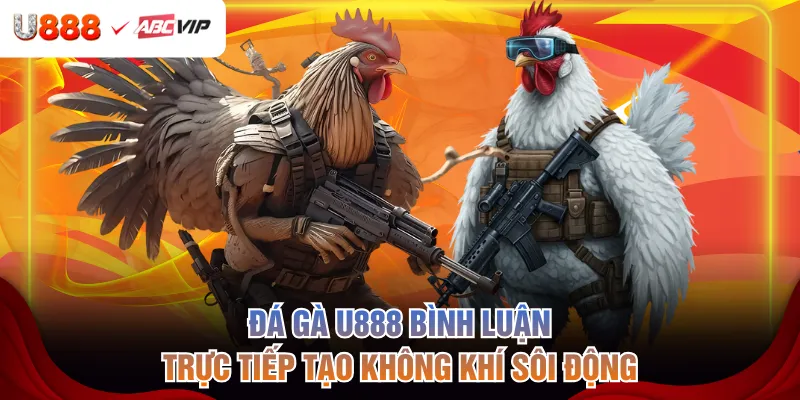 Đá gà U888 bình luận trực tiếp tạo không khí sôi động